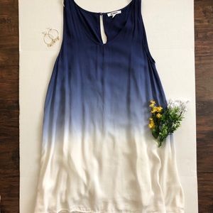 BB Dakota Blue Ombré Swing Dress